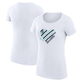 Seattle Kraken G-III 4Her by Carl Banks Women's Super-Slim Fit Lightweight Heart T-Shirt