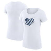 St. Louis Blues G-III 4Her by Carl Banks Women's Super-Slim Fit Lightweight Heart T-Shirt