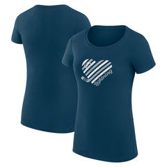 Tampa Bay Lightning G-III 4Her by Carl Banks Women's Super-Slim Fit Lightweight Heart T-Shirt