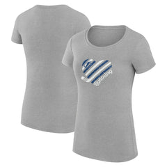 Tampa Bay Lightning G-III 4Her by Carl Banks Women's Super-Slim Fit Lightweight Heart T-Shirt