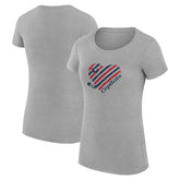 Washington Capitals G-III 4Her by Carl Banks Women's Super-Slim Fit Lightweight Heart T-Shirt