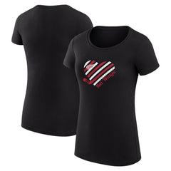 Detroit Red Wings G-III 4Her by Carl Banks Women's Super-Slim Fit Lightweight Heart T-Shirt