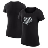 Los Angeles Kings G-III 4Her by Carl Banks Women's Super-Slim Fit Lightweight Heart T-Shirt