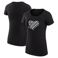 Los Angeles Kings G-III 4Her by Carl Banks Women's Super-Slim Fit Lightweight Heart T-Shirt