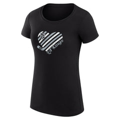 Los Angeles Kings G-III 4Her by Carl Banks Women's Super-Slim Fit Lightweight Heart T-Shirt