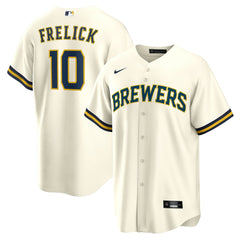 Sal Frelick Milwaukee Brewers Home Replica Player Jersey - Cream | Nike