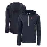 Washington Nationals Cutter & Buck Women's Daybreak Eco Recycled Half-Zip Hoodie - Navy