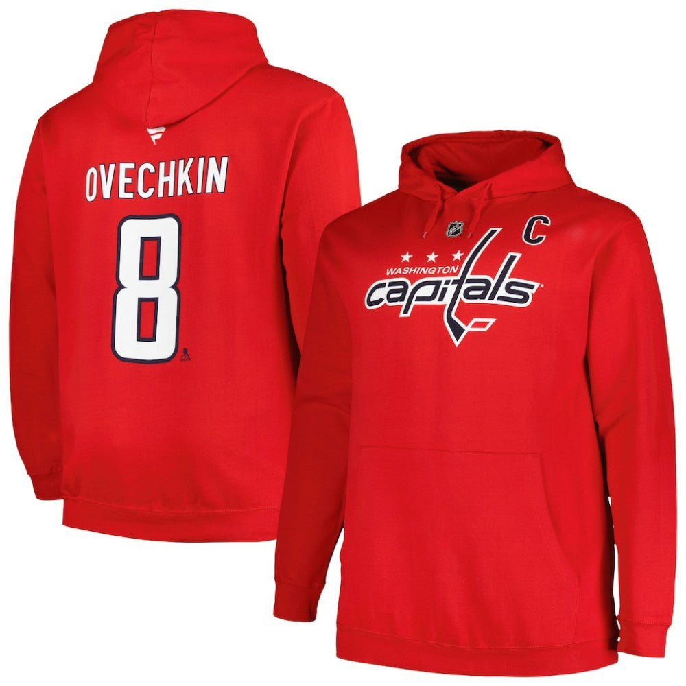 Alexander Ovechkin Washington Capitals Profile Big & Tall Name & Number Pullover Hoodie