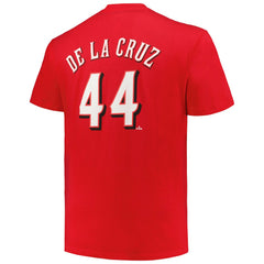 Elly De La Cruz Cincinnati Reds Big & Tall Name & Number T-Shirt - Red