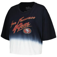 NFL San Francisco 49ers Christian McCaffrey Majestic Threads Women's Dip-Dye Player Name & Number Crop Top