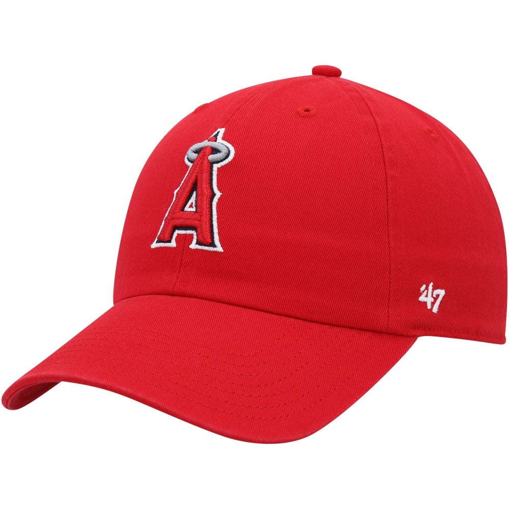 Los Angeles Angels Youth Clean Up Adjustable Hat - Red | 47 brand