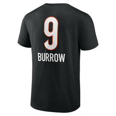 NFL Cincinnati Bengals Joe Burrow Team Wordmark Name & Number T-Shirt