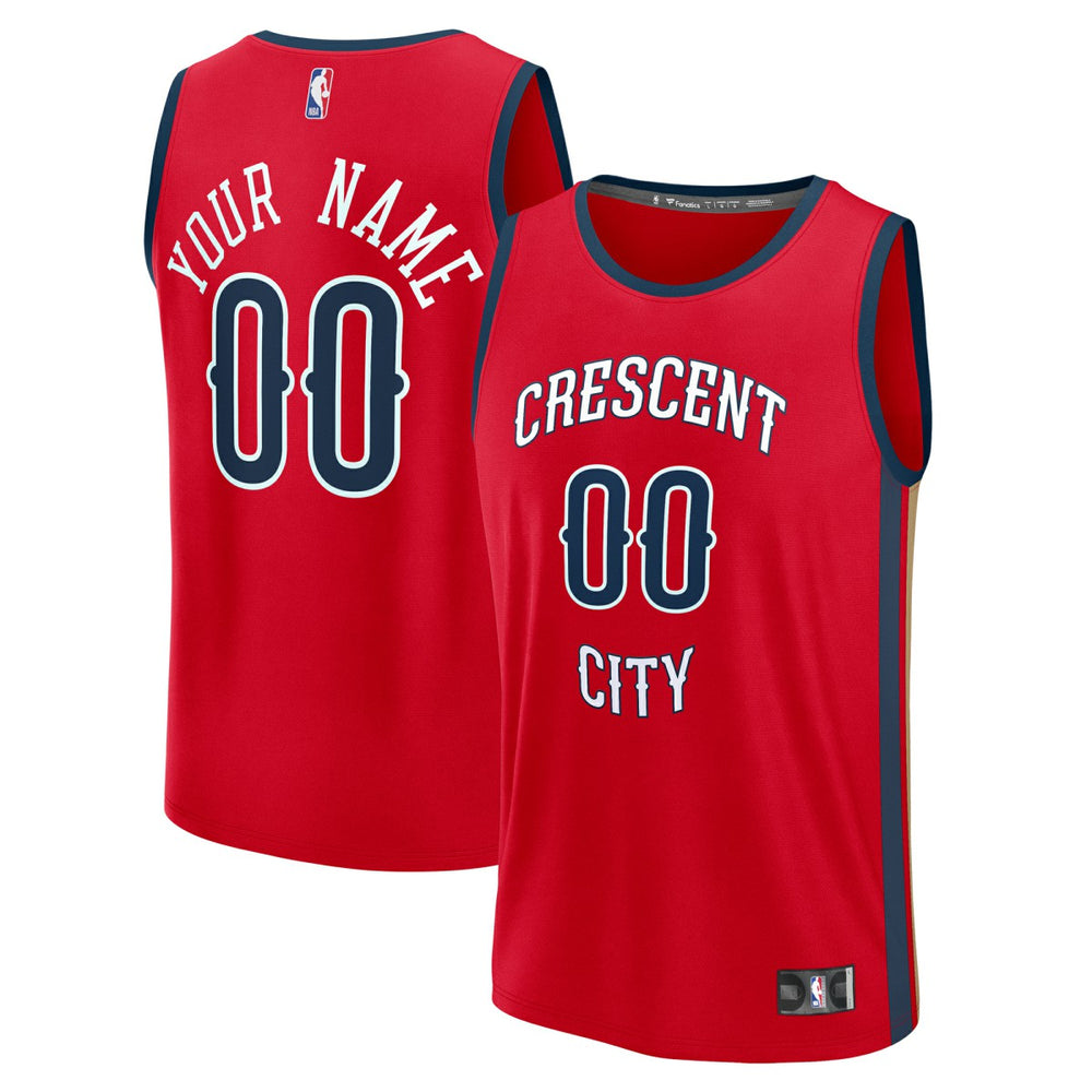 New Orleans Pelicans Fast Break Custom Jersey - Statement Edition - Red | Fanatics shop