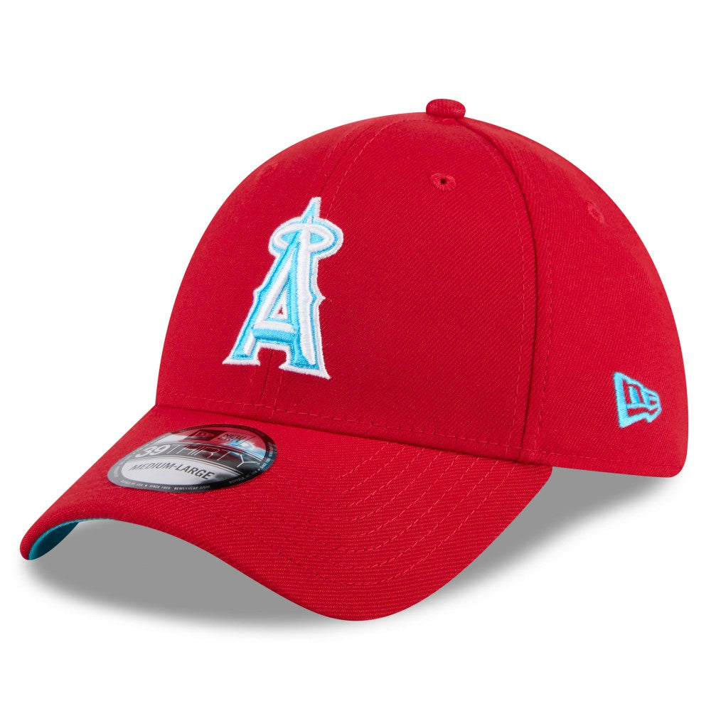 Los Angeles Angels 2024 Father's Day 39THIRTY Flex Hat - Red | New Era