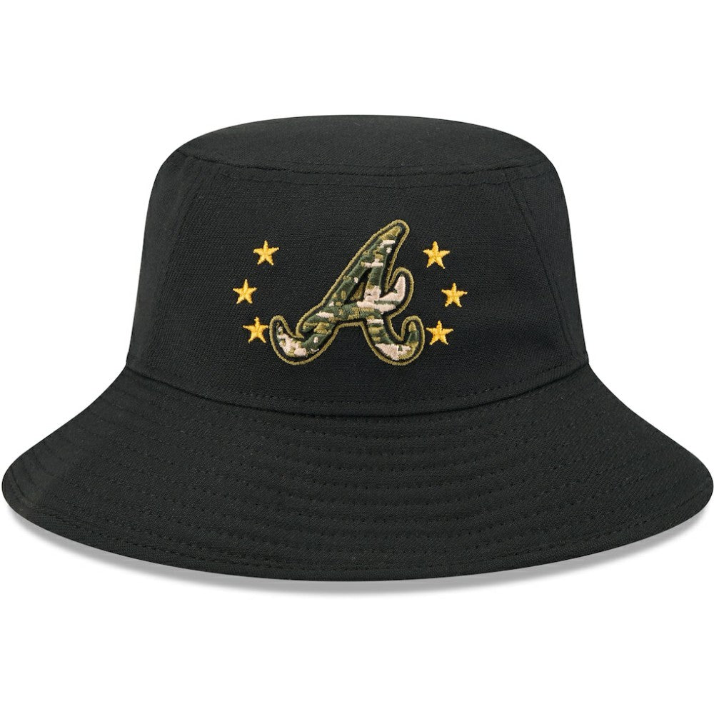 Atlanta Braves 2024 Armed Forces Day Bucket Hat - Black | New Era