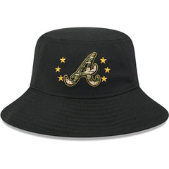 Atlanta Braves 2024 Armed Forces Day Bucket Hat - Black | New Era