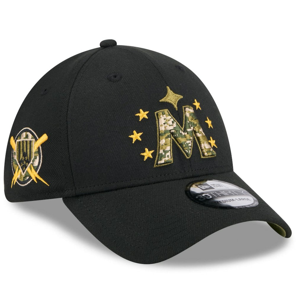 Minnesota Twins 2024 Armed Forces Day 39THIRTY Flex Hat - Black | New Era