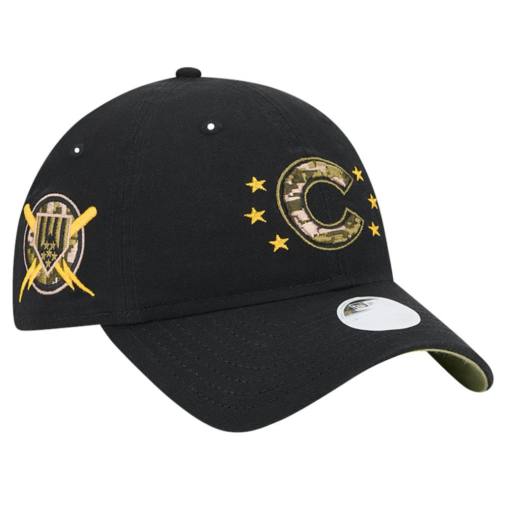 Chicago Cubs Women's 2024 Armed Forces Day 9TWENTY Adjustable Hat - Black | New Era