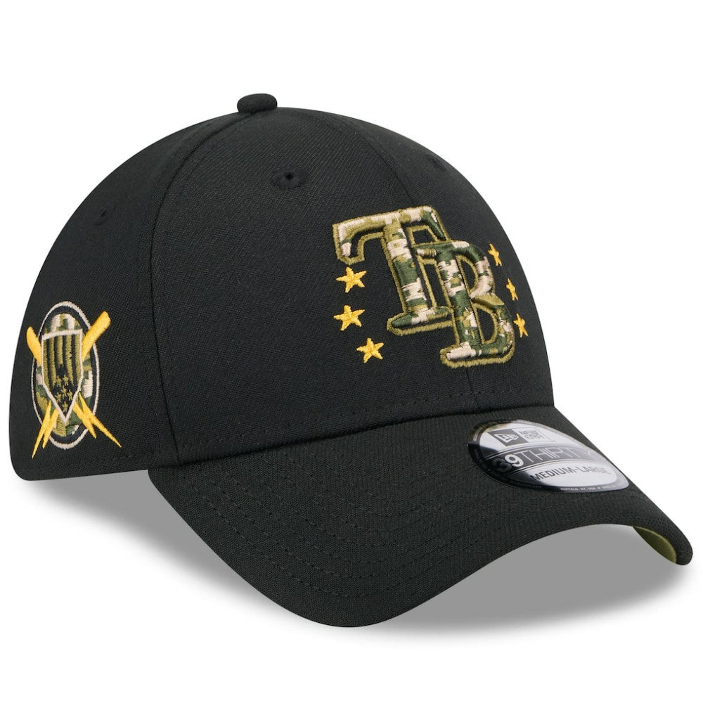 Tampa Bay Rays 2024 Armed Forces Day 39THIRTY Flex Hat - Black | New Era