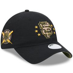 San Francisco Giants Women's 2024 Armed Forces Day 9TWENTY Adjustable Hat - Black | New Era