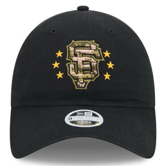 San Francisco Giants Women's 2024 Armed Forces Day 9TWENTY Adjustable Hat - Black | New Era