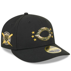 Cincinnati Reds 2024 Armed Forces Day Low Profile 59FIFTY Fitted Hat - Black | New Era