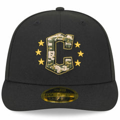 Cleveland Guardians 2024 Armed Forces Day Low Profile 59FIFTY Fitted Hat - Black | New Era