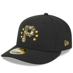 Pittsburgh Pirates 2024 Armed Forces Day Low Profile 59FIFTY Fitted Hat - Black | New Era