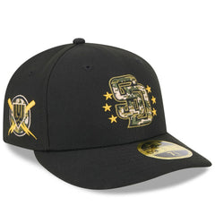 San Diego Padres 2024 Armed Forces Day Low Profile 59FIFTY Fitted Hat - Black | New Era