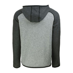 Cleveland Guardians Cutter & Buck Mainsail Full-Zip Hooded Jacket - Heather Charcoal/Heather Gray