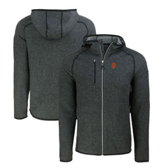 San Francisco Giants Cutter & Buck Mainsail Full-Zip Hooded Jacket - Heather Charcoal