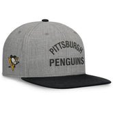 Pittsburgh Penguins Fanatics Elements Flat Brim Leather Strapback Hat