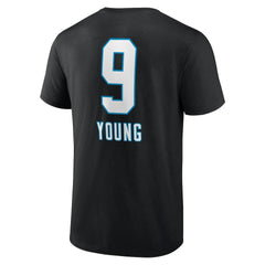 NFL Carolina Panthers Bryce Young Team Wordmark Name & Number T-Shirt