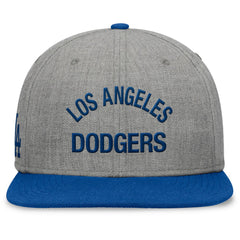 Los Angeles Dodgers Elements Flat Brim Snapbuckle Hat - Heather Gray/Royal