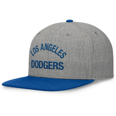 Los Angeles Dodgers Elements Flat Brim Snapbuckle Hat - Heather Gray/Royal