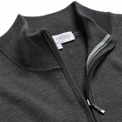 NFL New York Jets Charles Tyrwhitt Merino Quarter-Zip Pullover Sweater
