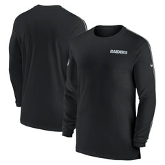 NFL Las Vegas Raiders Sideline Coach UV Performance Long Sleeve T-Shirt