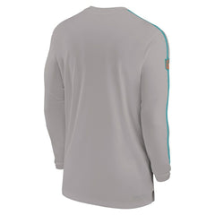 NFL Miami Dolphins Sideline Coach UV Performance Long Sleeve T-Shirt