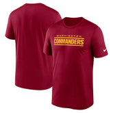 NFL Washington Commanders Primetime Legend Wordmark Performance T-Shirt