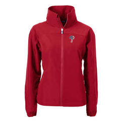 Philadelphia Phillies Cutter & Buck Women's Charter Eco Recycled Full-Zip Jacket - Red