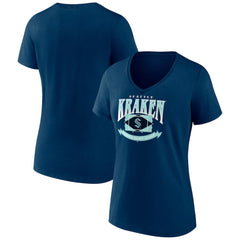 Seattle Kraken Women's Slapshot V-Neck T-Shirt