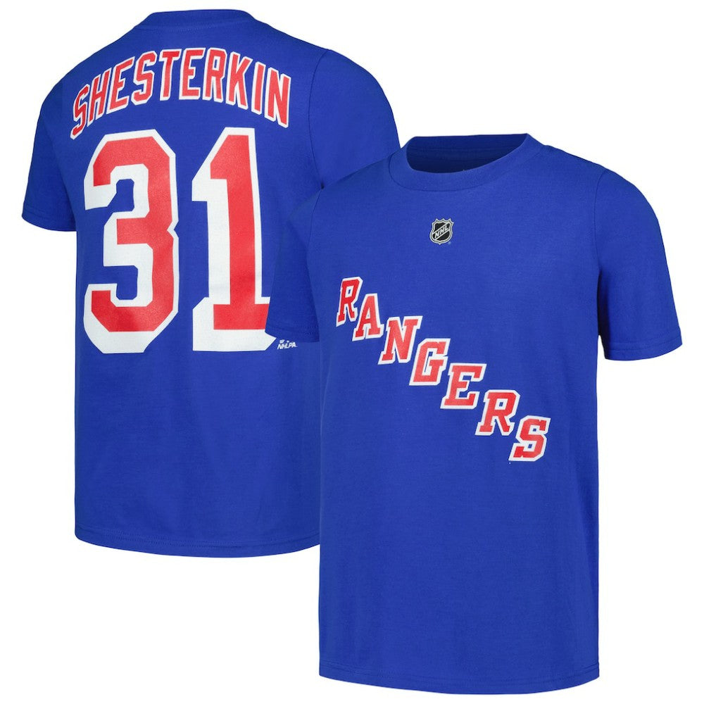 Igor Shesterkin New York Rangers Youth Player Name & Number T-Shirt