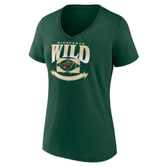 Minnesota Wild Women's Slapshot V-Neck T-Shirt