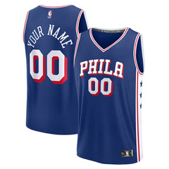 Philadelphia 76ers Youth Fast Break Custom Replica Jersey - Blue - Icon Edition | Fanatics cheap