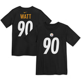 NFL Pittsburgh Steelers T.J. Watt Preschool Player Name & Number T-Shirt