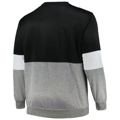 Brooklyn Nets Big & Tall Split Pullover Sweatshirt - Black/Heather Gray | Fanatics cheap