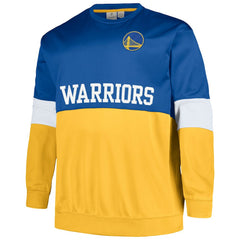 Golden State Warriors Big & Tall Split Pullover Sweatshirt sale - Royal/Gold | Fanatics cheap