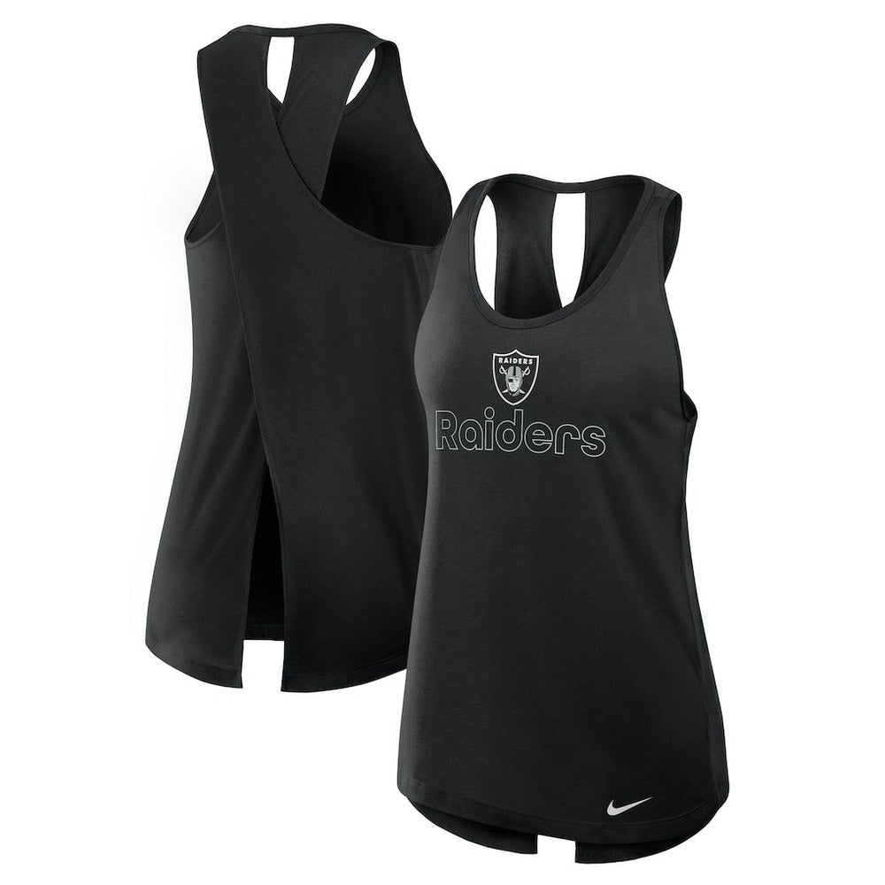 NFL Las Vegas Raiders Women's Open-Back Crisscross Dri-FIT Tank Top