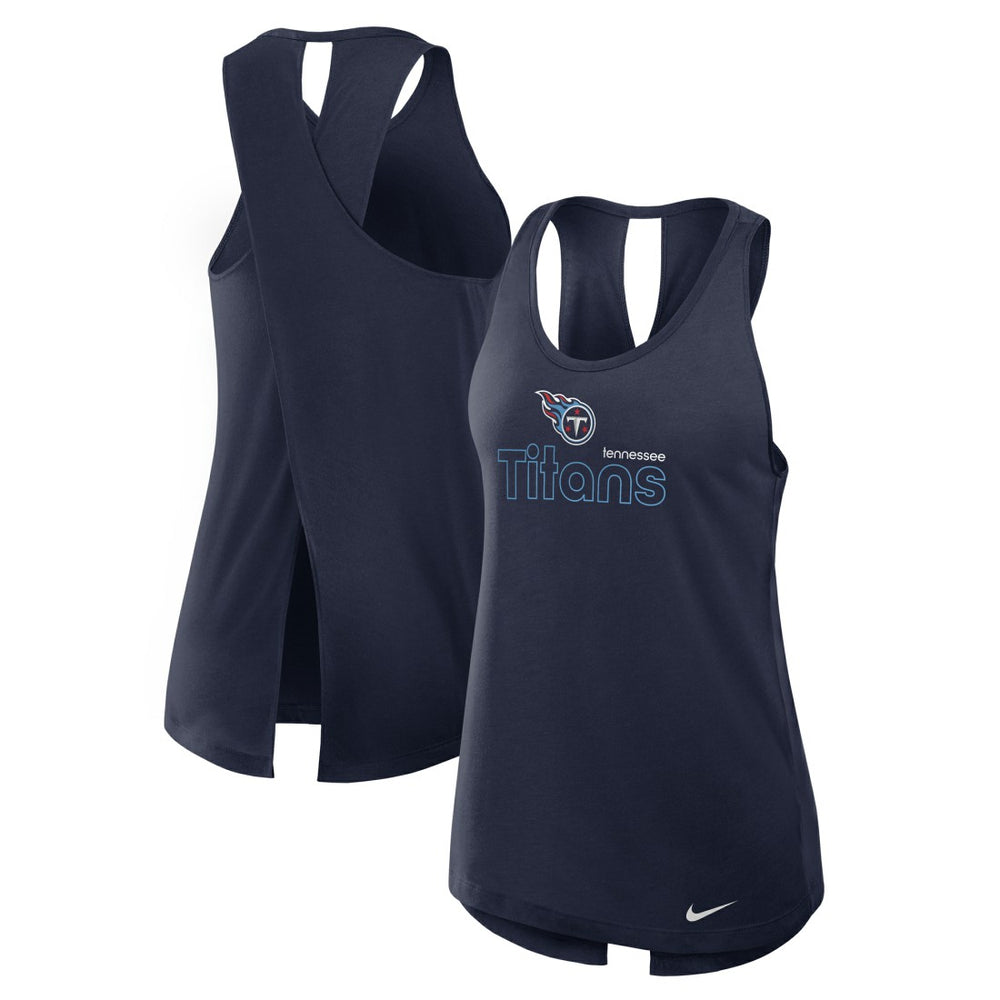 NFL Tennessee Titans Women's Open-Back Crisscross Dri-FIT Tank Top