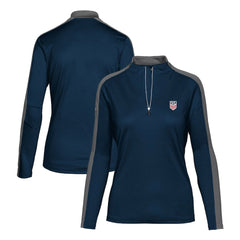 USMNT Levelwear Women's Quarter-Zip Pullover Top / Soccer Discount
